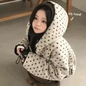 [mbCoxC_66]콩이 뽀글이 양면 배색패딩 후리스 점퍼