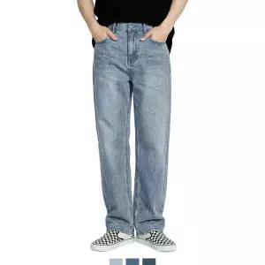 남자 고무줄 진 세미와이드핏 나들이 팬츠