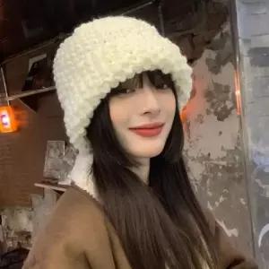 [mk2GNP_66]대두 빅사이즈 뜨개버킷햇 비니 털 모자