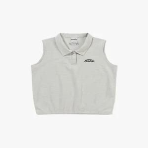 디아도라 에어서커 슬리브리스 우먼 BEIGE D6222LSL47BGL