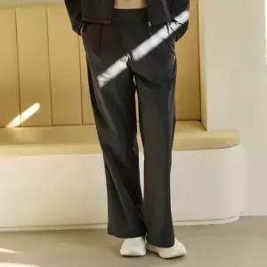 르꼬끄 QR222OPT41_BLK_JS 여성 긴바지 경량 우븐 루즈핏 일자 팬츠 _ LE1221488673