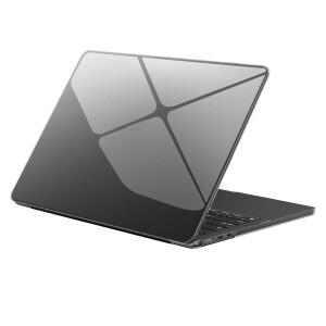 EooCoo Crystal Black Case For MacBook Air 13 M4 2025 M3 M2 A3240 A3113 A2681 13.6 inch Laptop Hard S