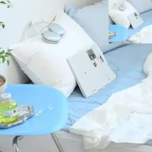 베개솜 슈퍼싱글 고밀도 겹이불 기숙사침구류 화이트