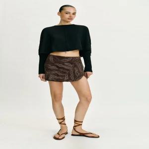 ZARA 크로스 스팽글 스커트 팬츠 - 브라운 7969/046/700