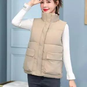 [하프클럽/셀러허브_여성트랜드패션]겨울 베이직패딩조끼 여성 데일리 패