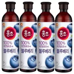 대상 청정원 홍초 블루베리 900ml x 4개입