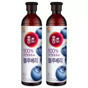 대상 청정원 홍초 블루베리 900MLx2개
