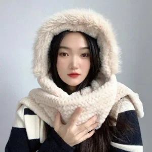 PL 센스 머플러 코지데잇 후드 머플러(베이지) No6-WFOVI3Z