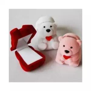 프로포즈반지 곰 보석상자 벨벳