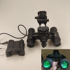 FMA 전술 Airsoft 쌍안 야간 투시경 비 기능성/발광 버전 모델 AN/PVS31 배터리 케이스가 있는 더미 TB1284