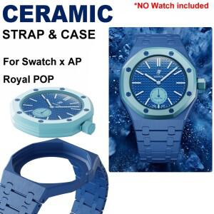 Swatch x AP Royal POP Biomaterials 시계 케이스 스트랩 포켓 체인저를 손목시계로 바꾸는 Soul Cool 세라