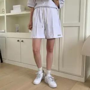 [옷자락]여자 코튼 넓은 끈밴딩 SS 면쇼츠 트랙수트 반바지