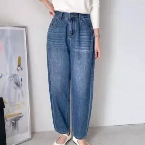 [옷자락]여자 워싱 하렘 배기팬츠 논스판 백밴딩 FW 청바지