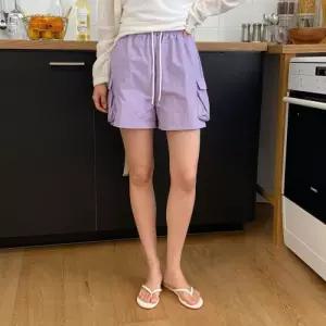 [옷자락]여자 피서지 건빵 고무줄 SS 짧은 나일론 피서룩 반바지