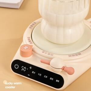 220V 컵 히터 커피 머그 워머 히팅 패드 5단계 온도 조절 코스터 전기 핫 플레이트 우유 차 물용 25W