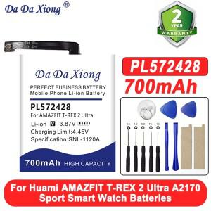 PL572428 Huami Amazfit T-REX 2 / Ultra A2169 스마트 시계 배터리용 3.87V 700mAh