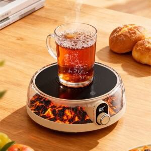 300W 컵 히터 커피 머그 워머 100 ° C 히팅 패드 핫 티 메이커 스마트 코스터 전기 플레이트 앰비언트 라