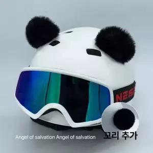 보드 둥근귀 곰 꼬리 하이바 오토바이 부착형액세서리