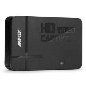 AGPTEK HD 게임 캡처 비디오 1080P HDMI / AV 레코더 XBOX 360 & ONE PS3 PS4 및 입력 모두 지원 마이크