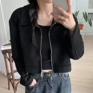 [H스타일](OT)스웨이드숏집업