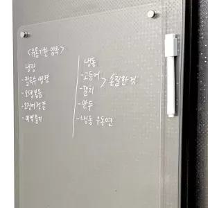 아크릴 투명 대형 냉장고이유식보드 아크릴메모판