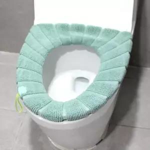 변기시트 변기커버 시트 극세사 그린
