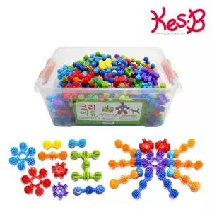 EK 캐스B 튼튼 크리에듀 멀티눈송이볼연결 블록 350pcs 1586 초등 유아 아동 아이들 어
