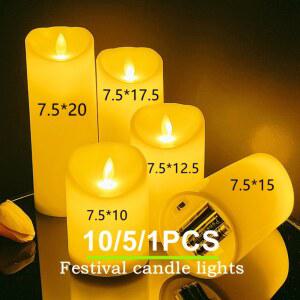 LED초 10 1PCS 크리스마스 파티 업체에 FLAMELESS 빛 LED 대한 촛불 양초 깜박이는