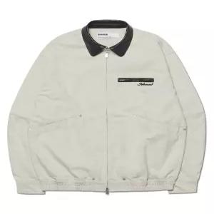 노매뉴얼 VINTAGE LEATHER COLLAR WORK JACKET OFF WHITE 777485