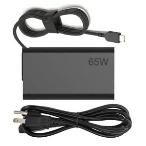 65W 슬림 USB-C 노트북 충전기 LENOVO THINKPAD X1 CARBON GEN 6 7 8 9 X13 T14 T15 E15 T480S T490 E480 요가 7I 9I 크롬북 L18M4P72 컴퓨터 USB 타입 C AC 전원 어댑터와 호환됩니다