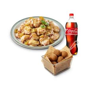 [푸라닭] 순(다리)살 고추마요+블랙치즈볼(5구)+콜라 1.25L