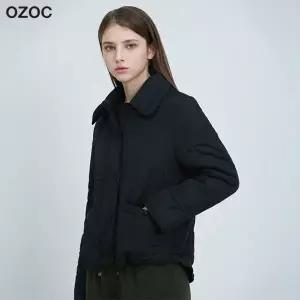 [오조크(OZOC)] 카라 웨이브 퀼팅 자켓 (택가격 171000원)