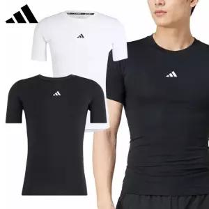 아디다스 테크핏 컴프레션 트레이닝 티셔츠 축구 러닝 피트니스