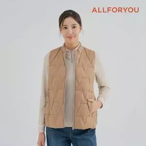 [하프클럽/올포유]여성 퀼팅 포인트 슬림 박시 덕다운 베스트 AWQVM9181-509