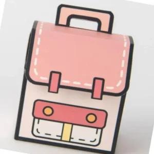 손잡이 종이상자 포장지 화이트데이 선물 핑크 5P