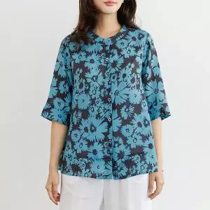 (~88size)로닝차이나풍기포인견블라우스 TBF3257