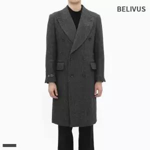 [빌리버스]빌리버스 남자 울 자켓 헤링본 정장 더블 재킷 호시스테치 아우터 BVOT127