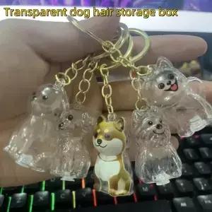 개 머리카락 기념품 보관 열쇠고리 고양이 파티 선물 정리함 펜던트 애완동물 보관함