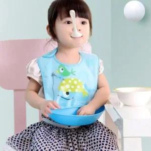 아가턱받이 유아 아기 식사 이유식 받침 분리 턱받이 고래