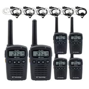 MY테크 생활용 무전기 MH-800d 6대세트 이어마이크 포함