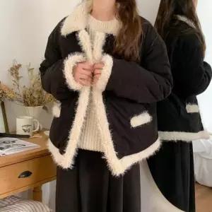 [옷자락]여자 양털 골덴 덤블 무스탕 카라넥 FW 점퍼