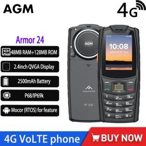 AGM M6 IP68 푸시 버튼 전화 4G 잠금 해제 핸드폰 2500mAh 견고한 수석 러시아어 버전 용 듀얼 SIM 기능