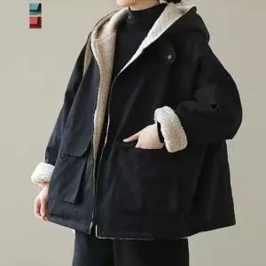 [퀸이즈][퀸이즈] 오버핏 캐주얼 코튼 데일리 숏 점퍼