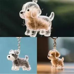 반려동물 털 기념 캡슐 DIY 강아지 보관 펜던트 키체인 애호가를 위한 선물용 보관함