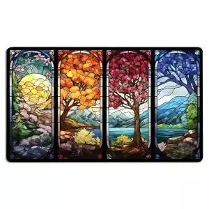 XXL 매직 게임 매트 TCG CCG 트레이딩 카드 테이블 35x60cm Playmat 규칙 영역 파티 게이머 용 고무 마우스