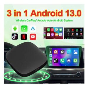 카플레이동글 안드로이드 13 Carplay Ai Box 무선 자동 스마트 TV 박스 자동차 시스템 WIFI 지원 Netflix YouTube FOTA 업그레이드