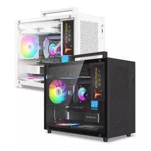 미니 컴퓨터 본체 PC케이스 데스크탑 휴대용 수냉 ATX 게임용 가정용 고사양 화이트 소형 업무용 인강용