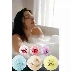 6개입 배스 밤 세트 근육 이완을 위한 라벤더 엡솜 솔트 여성용 선물 셀프 케어 스파 데이