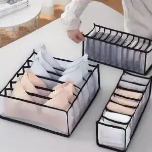 여성용 속옷 보관함 양말 옷장 서랍형 브래지어 두꺼운 그리드 포장 상자 메쉬