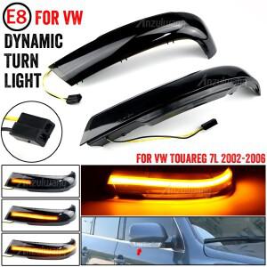 2Pcs 동적 조향 신호 Led 라이트 후면보기 미러 VW 폭스 바겐 Touareg I MK1 7L 2002 2004-2006 용 플래시